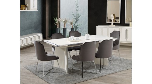 SİLVER YEMEK ODASI TAKIMI